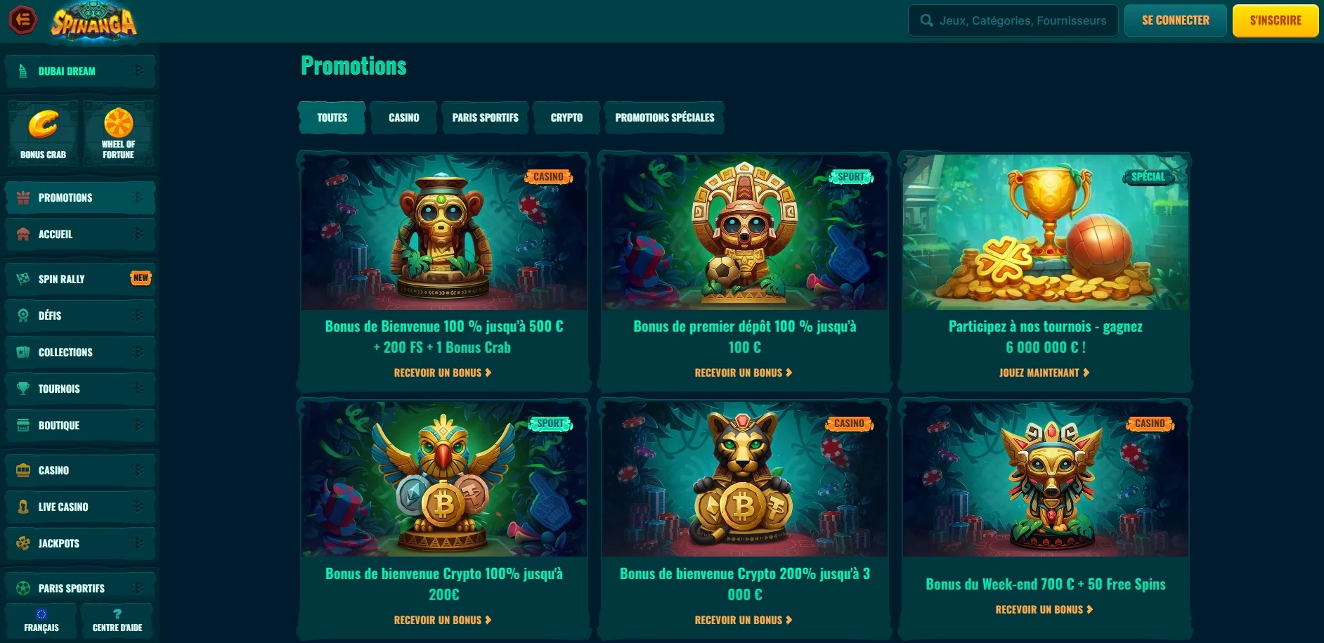 Choix des bonus dans les casinos en ligne en France